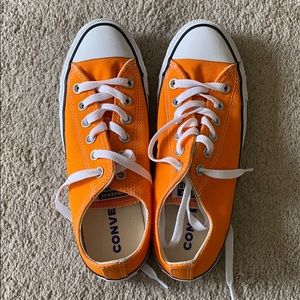Bright Orange Converse. Worn once.